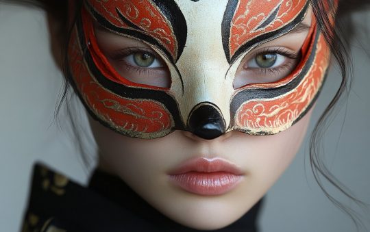 Quand le masque kitsune s’invite sur les catwalks japonais